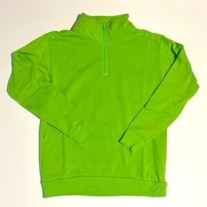 Victoria’s Secret PINK Lime Green Half Zip Sweater sz XS